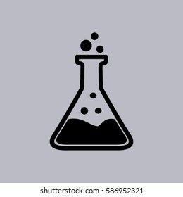Test tube vector icon
