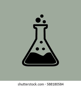 Test tube vector icon