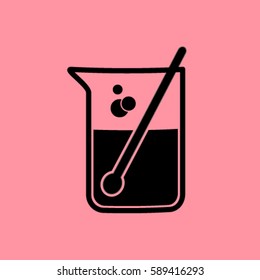 Test tube vector icon