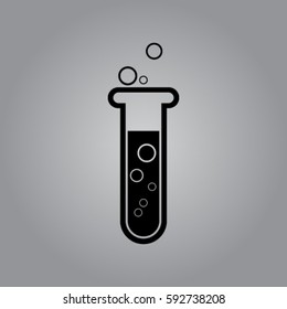 Test tube vector icon