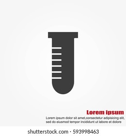Test tube vector icon