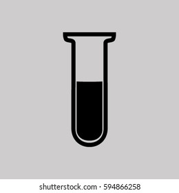 Test tube vector icon