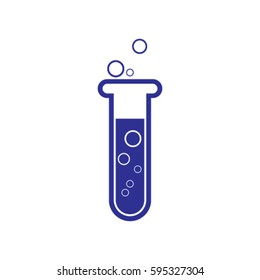 Test tube vector icon
