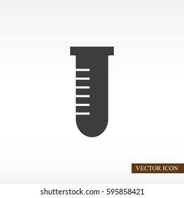 Test tube vector icon