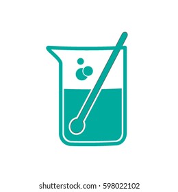Test tube vector icon