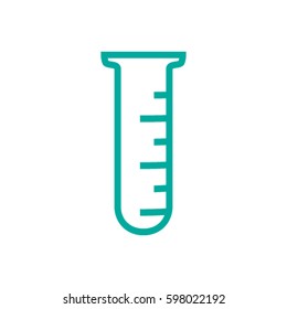 Test tube vector icon