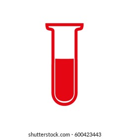 Test tube vector icon