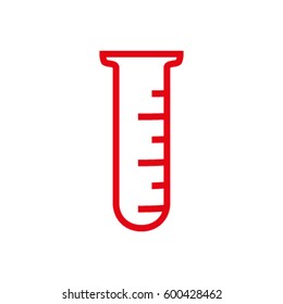 Test tube vector icon