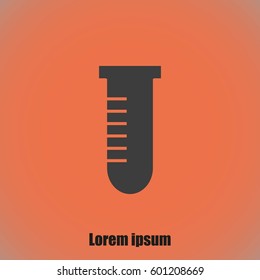 Test tube vector icon