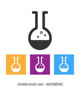 Test tube vector icon