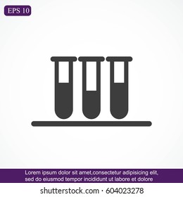 Test tube vector icon