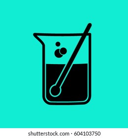 Test tube vector icon