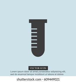 Test tube vector icon