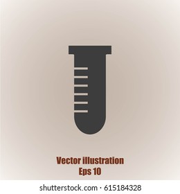 Test tube vector icon