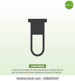 Test tube vector icon