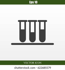 Test tube vector icon