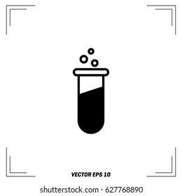 Test tube vector icon