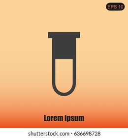Test tube vector icon
