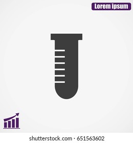 Test tube vector icon