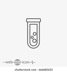 test tube vector icon