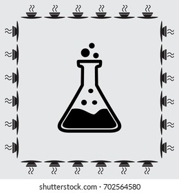 Test tube vector icon
