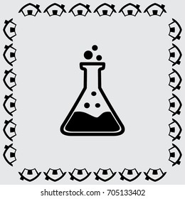 Test tube vector icon