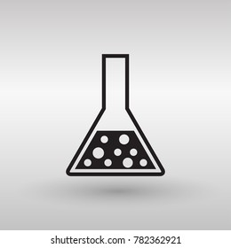 test tube vector icon
