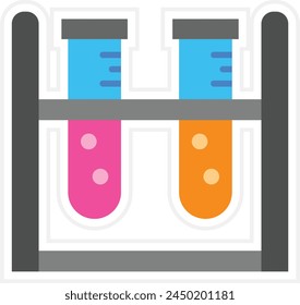 Test Tube vector icon. Can be used for printing, mobile and web applications.