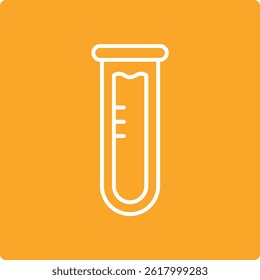 Icono de Vector de tubo de ensayo. Se puede utilizar para aplicaciones de impresión, móviles y de Web.