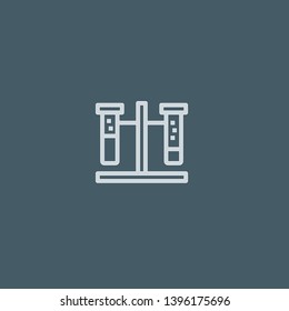 Test Tube vector icon. Test Tube concept stroke symbol design. Thin graphic elements vector illustration, outline pattern for your web site design, logo, UI. EPS 10.