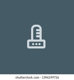 Test Tube vector icon. Test Tube concept stroke symbol design. Thin graphic elements vector illustration, outline pattern for your web site design, logo, UI. EPS 10.