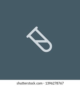 Test Tube vector icon. Test Tube concept stroke symbol design. Thin graphic elements vector illustration, outline pattern for your web site design, logo, UI. EPS 10.