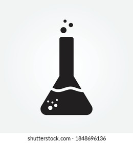test tube vector icon design vector 