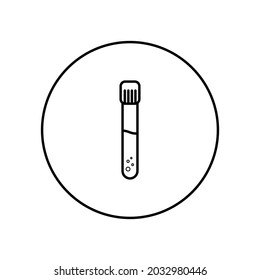 Test tube vector icon design 