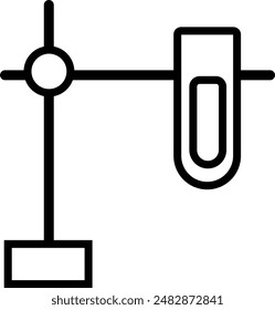 Diseño de iconos de Vector de tubo de ensayo EPS 10.