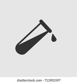 Test tube vector icon eps 10.