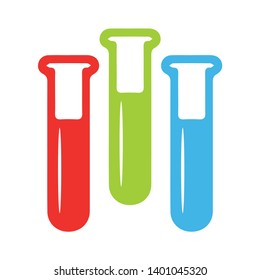 Test tube vector icon. Flask filled flat sign for mobile concept and web design. Laboratory glass glyph icon. Symbol, logo illustration. Pixel perfect vector graphics