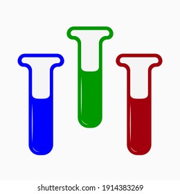 Test tube vector icon. Flask filled flat sign for mobile concept and web design. Laboratory glass glyph icon. Symbol, logo illustration. Pixel perfect vector graphics