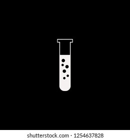 Test tube vector icon. flat Test tube design. Test tube illustration for graphic 