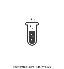 test tube vector icon illustration 
