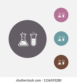 test tube vector icon illustration 