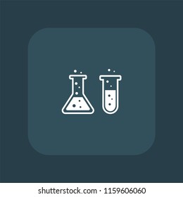 test tube vector icon illustration 