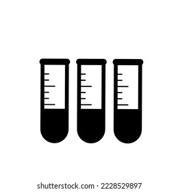 Test tube vector icon illustration