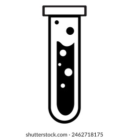 Test Tube vector icon, Illustration on a white background