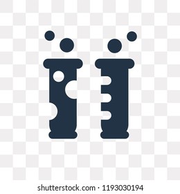 Test tube vector icon isolated on transparent background, Test tube transparency concept can be used web and mobile