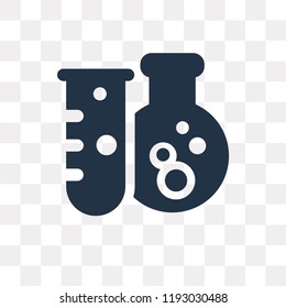 Test tube vector icon isolated on transparent background, Test tube transparency concept can be used web and mobile