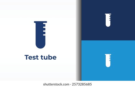 Test tube vector, icon or logo sign isolated symbol illustration