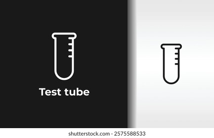 Test Tube Vector, Icon Or Logo Sign Isolated Symbol Illustration