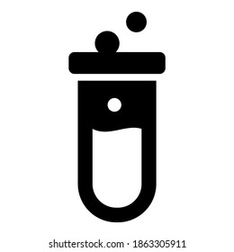 test tube vector icon, school and education icon