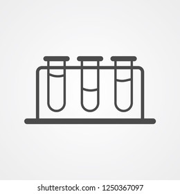 Test tube vector icon sign symbol